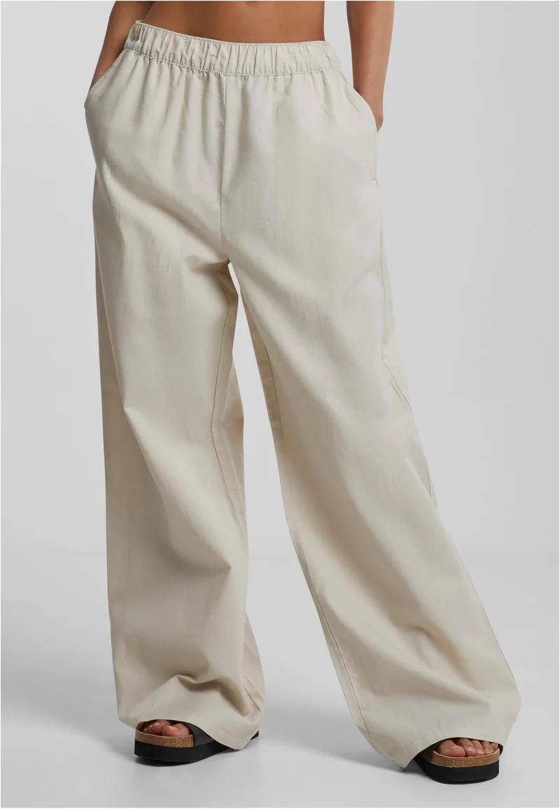 UC Linen Mixed Wide Pants