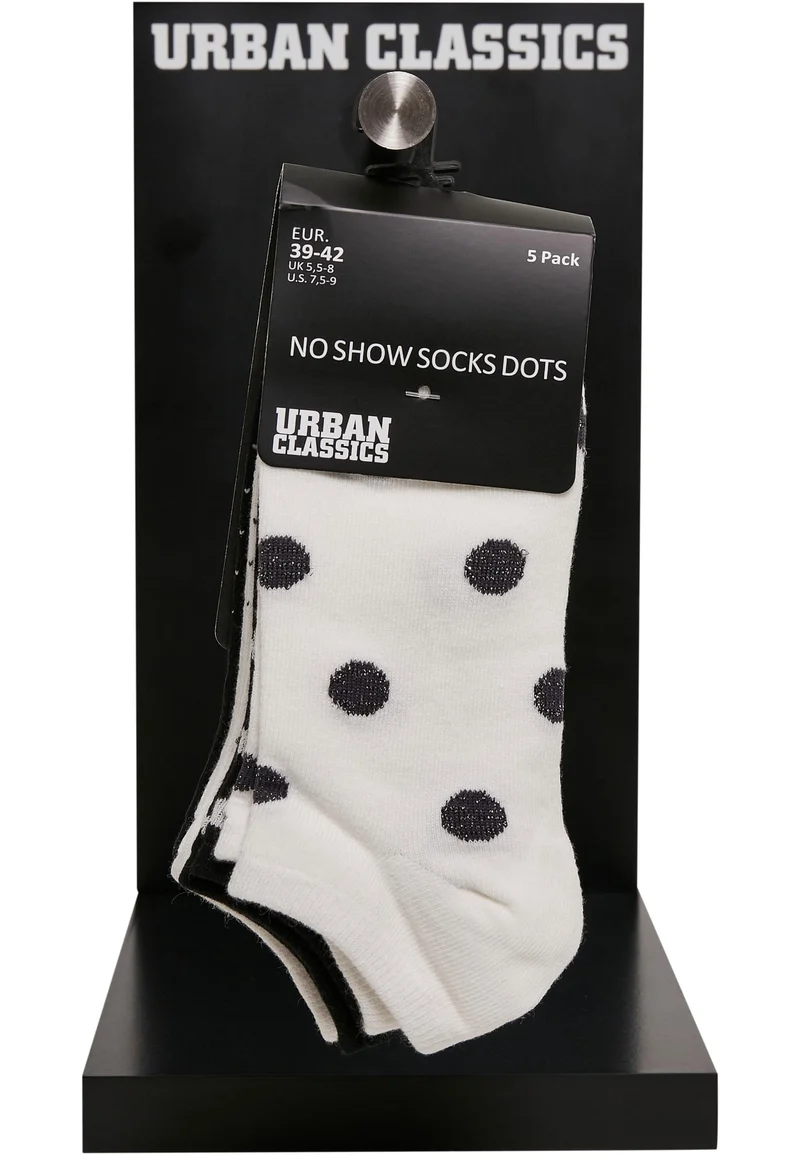 UC No Show Socks Dots 5-Pack