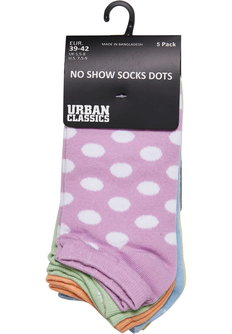 UC No Show Socks Dots 5-Pack