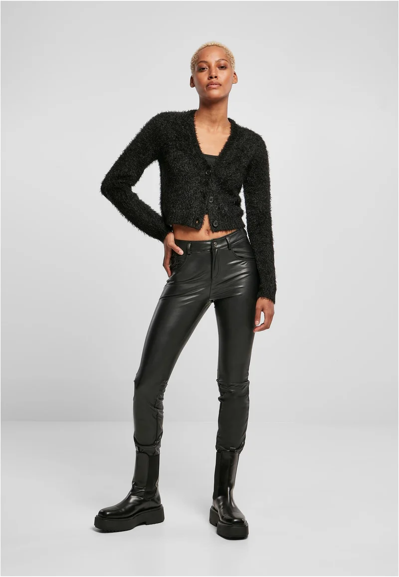 UC Cropped Feather Cardigan