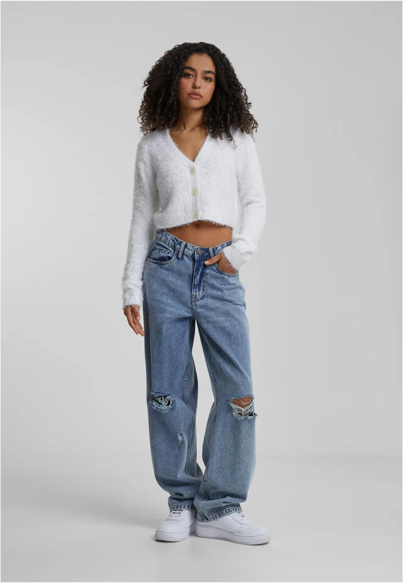 UC Cropped Feather Cardigan