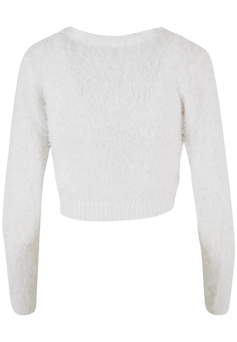 UC Cropped Feather Cardigan