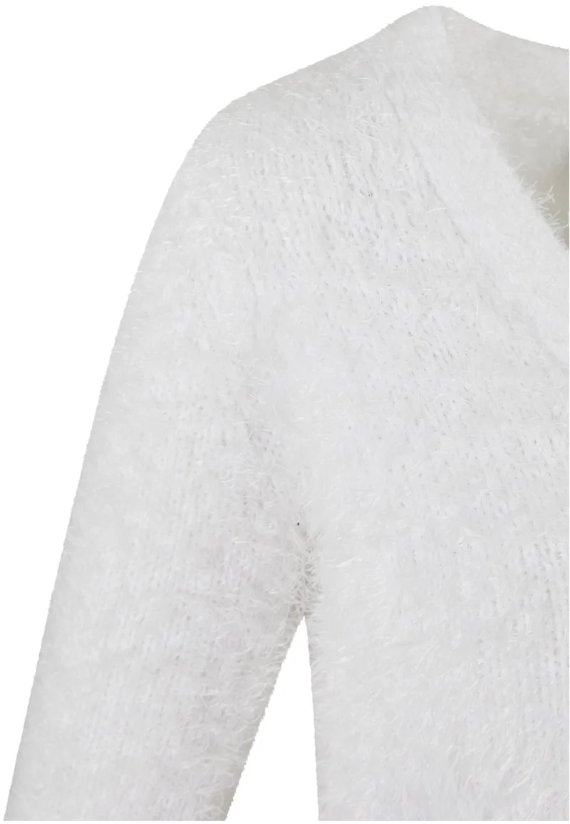 UC Cropped Feather Cardigan