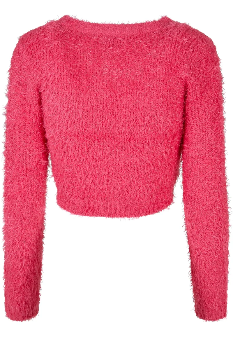 UC Cropped Feather Cardigan