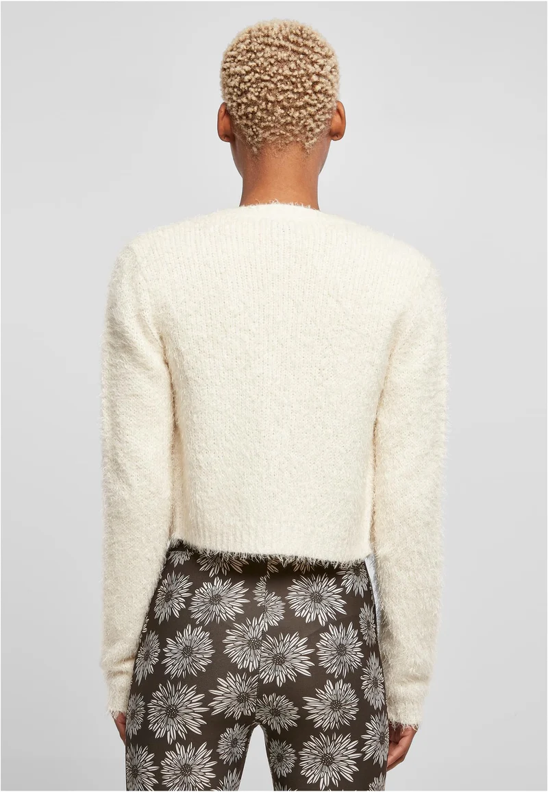 UC Cropped Feather Cardigan
