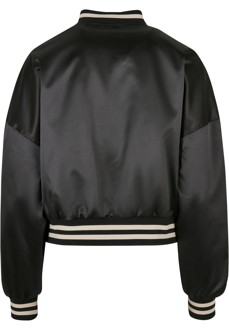 UC Short Oversized Satin College Jacket