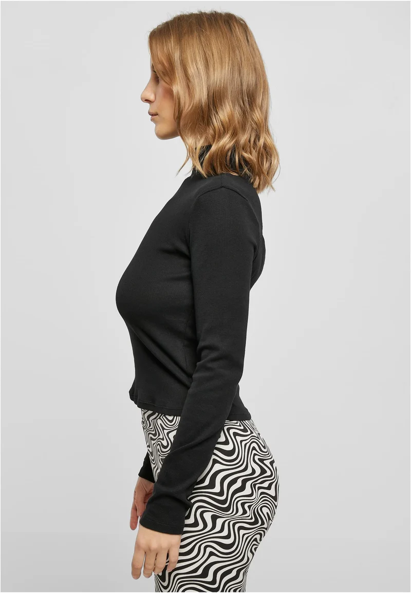 UC Rib Back Cut Out Longsleeve