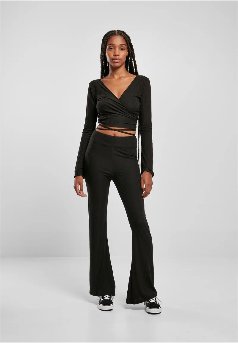 UC Cropped Rib Wrapped Longsleeve