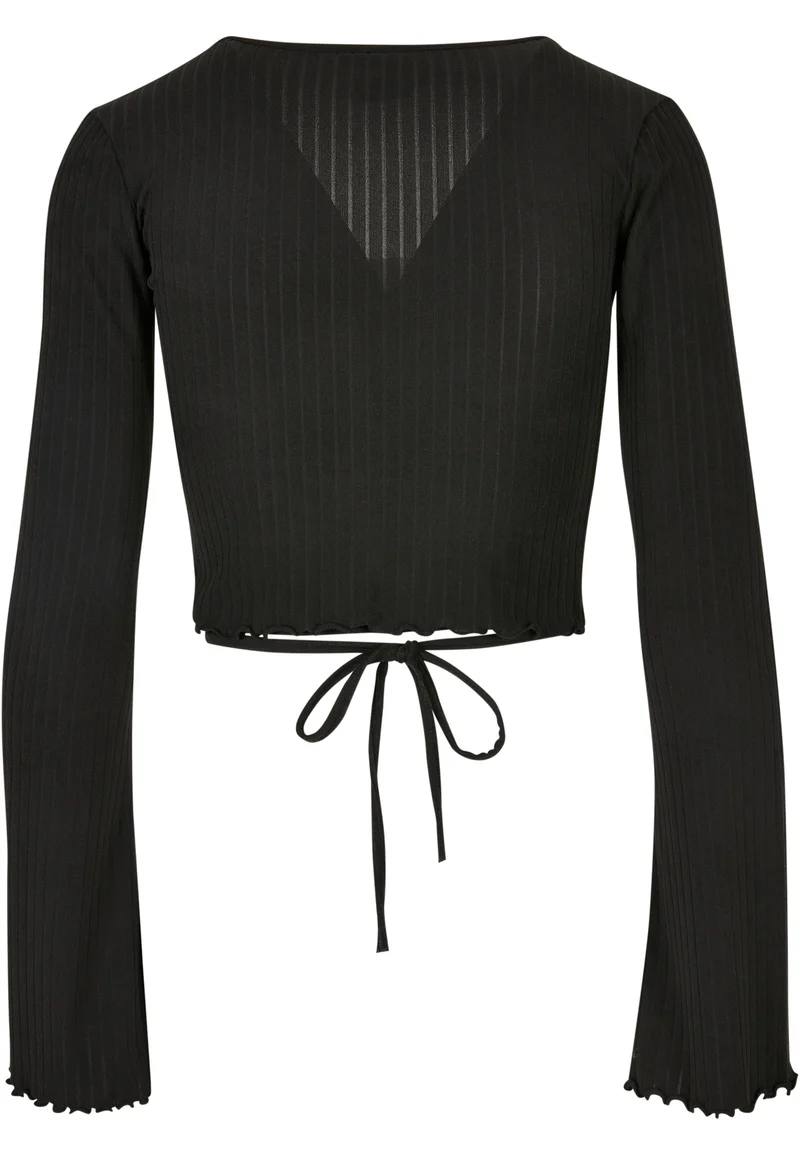 UC Cropped Rib Wrapped Longsleeve