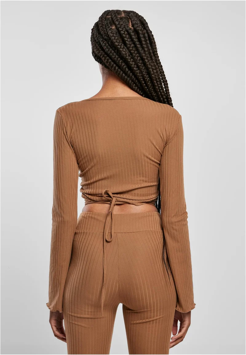 UC Cropped Rib Wrapped Longsleeve