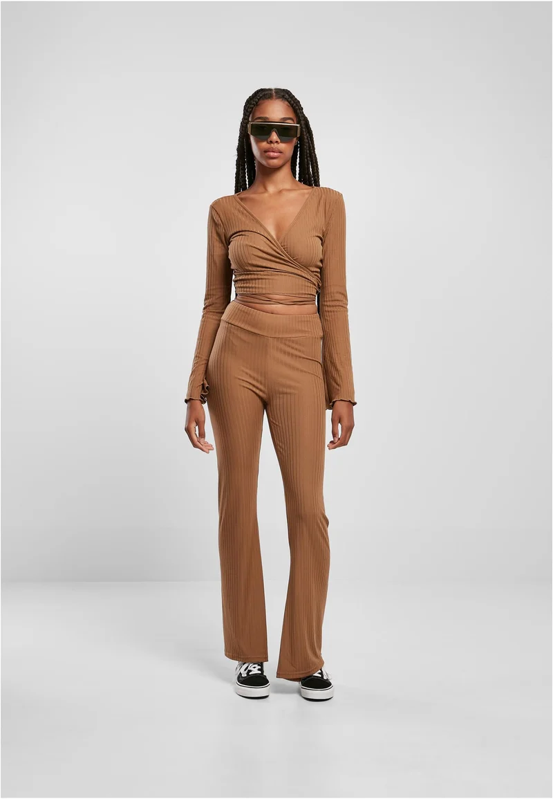 UC Cropped Rib Wrapped Longsleeve