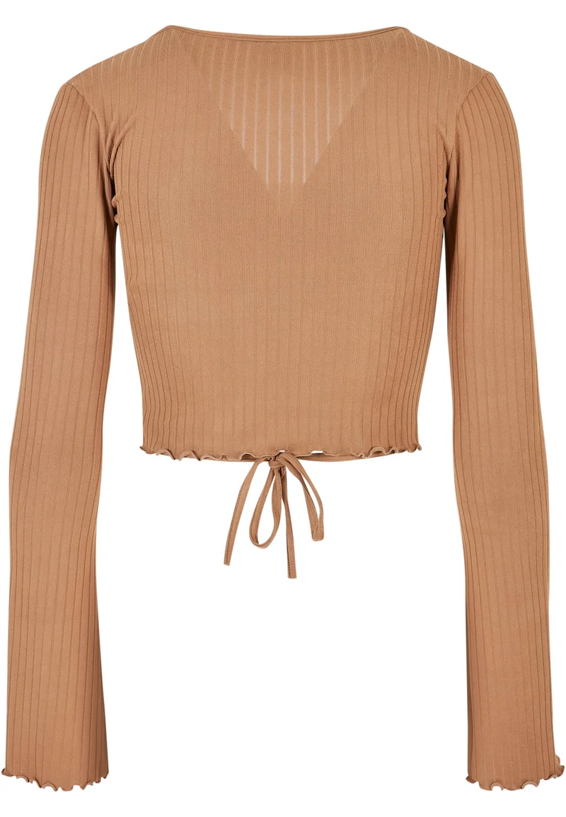 UC Cropped Rib Wrapped Longsleeve