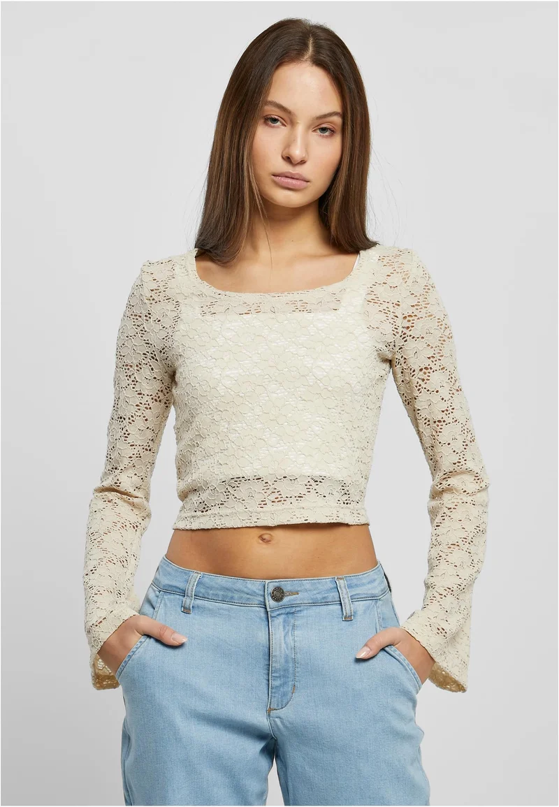 UC Cropped Lace Longsleeve