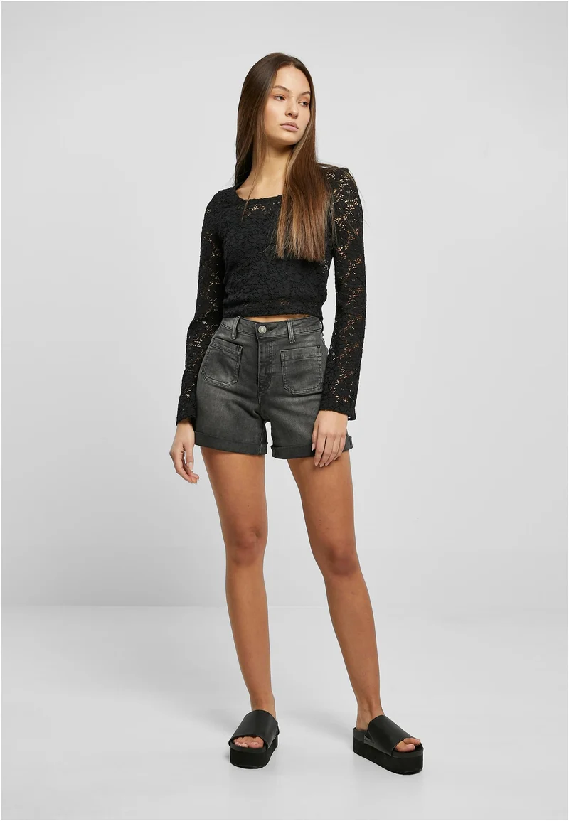 UC Cropped Lace Longsleeve