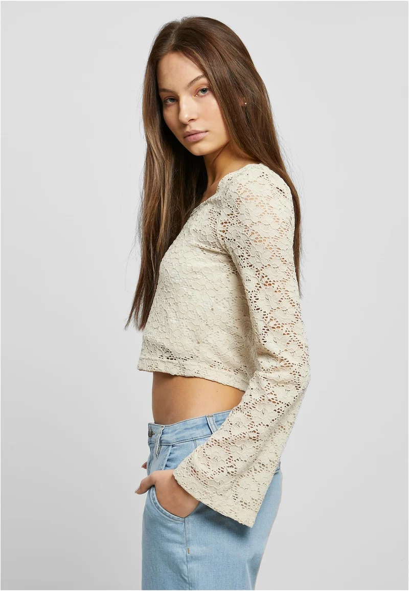 UC Cropped Lace Longsleeve