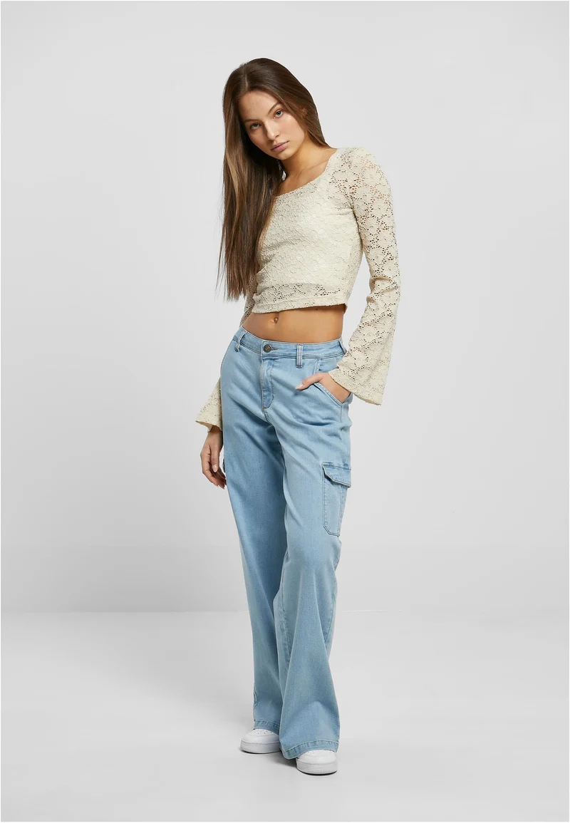 UC Cropped Lace Longsleeve