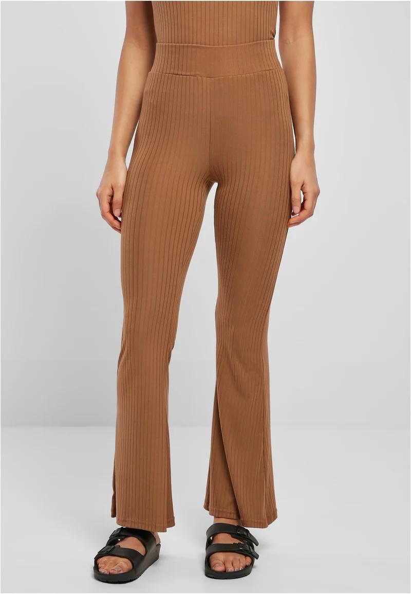 UC High Waist Rib Flared Tights