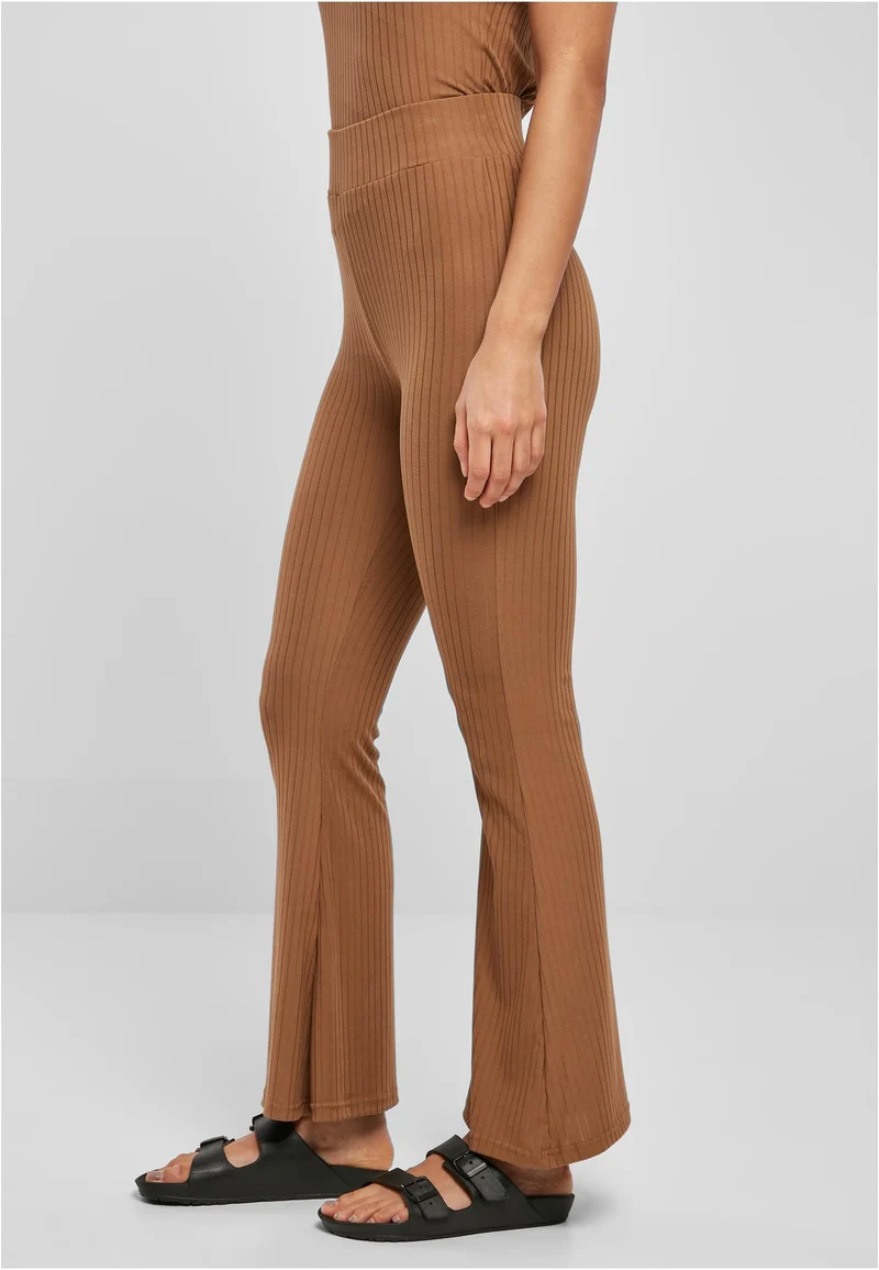 UC High Waist Rib Flared Tights