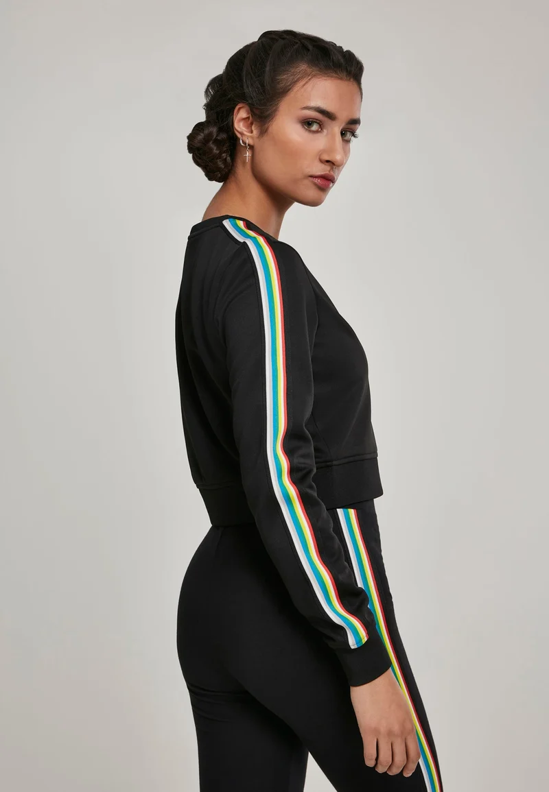 UC Multicolor Taped Sleeve Crewneck