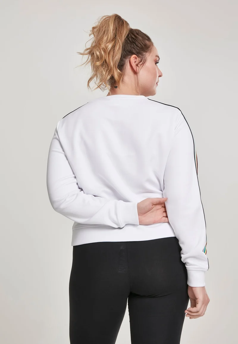 UC Multicolor Taped Sleeve Crewneck