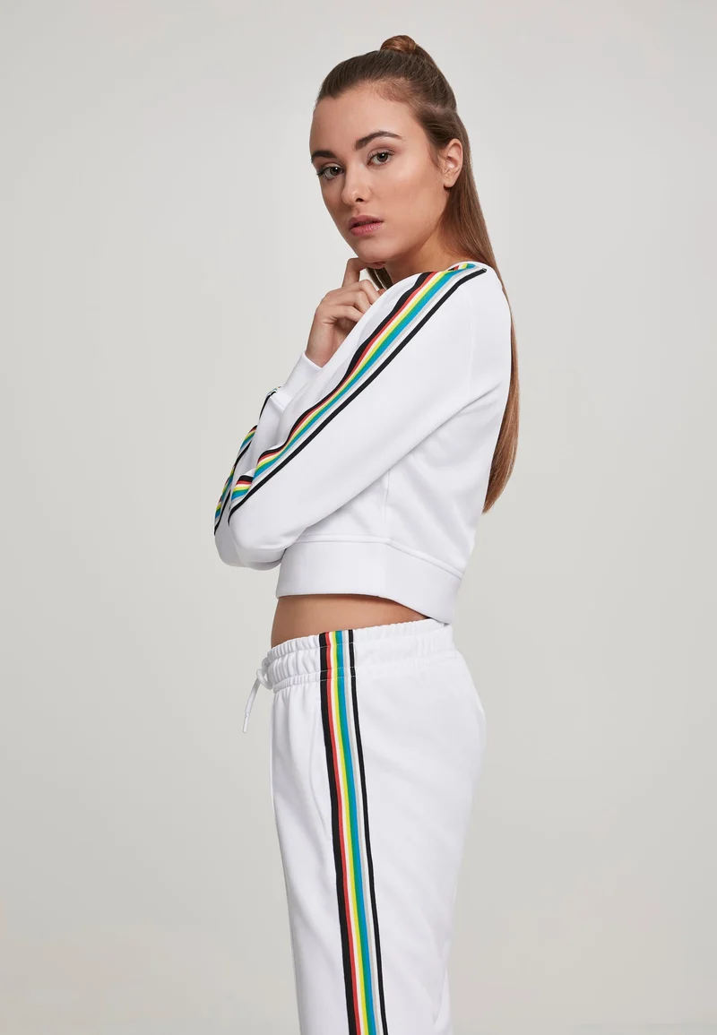UC Multicolor Taped Sleeve Crewneck