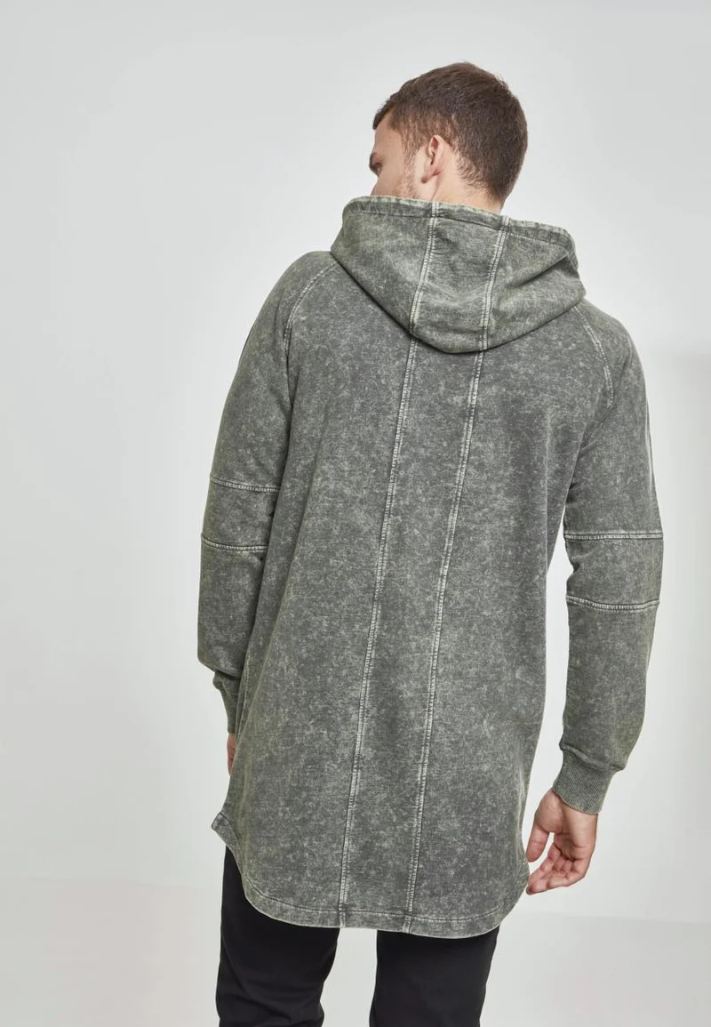 UC Terry Acid Washed Long Shaped Hoody