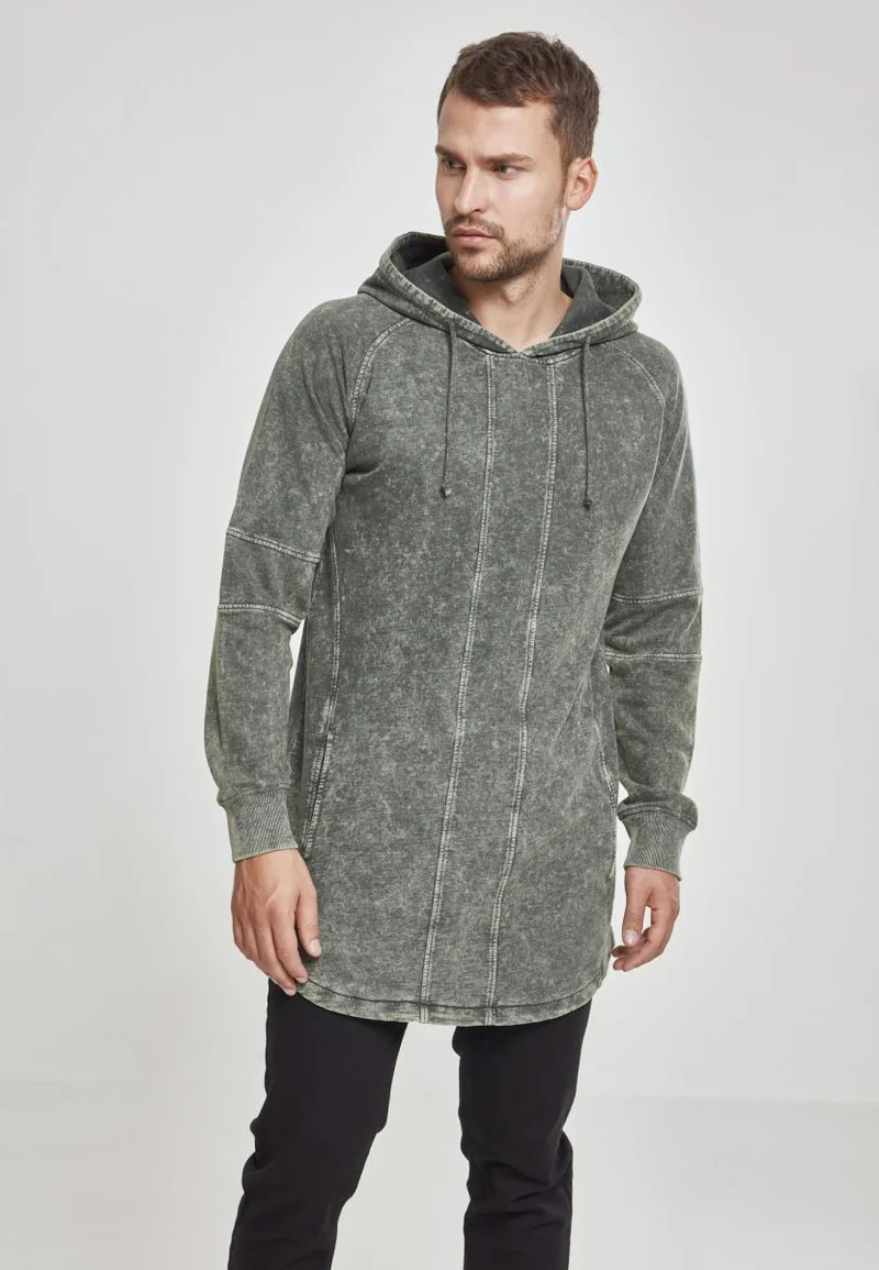 UC Terry Acid Washed Long Shaped Hoody