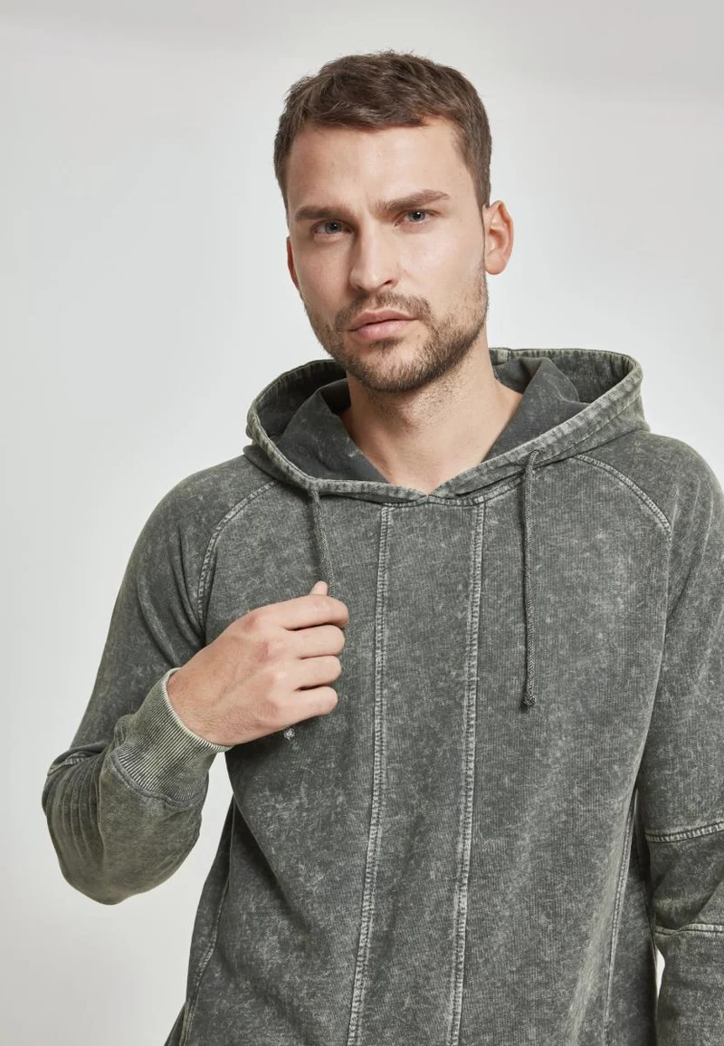 UC Terry Acid Washed Long Shaped Hoody