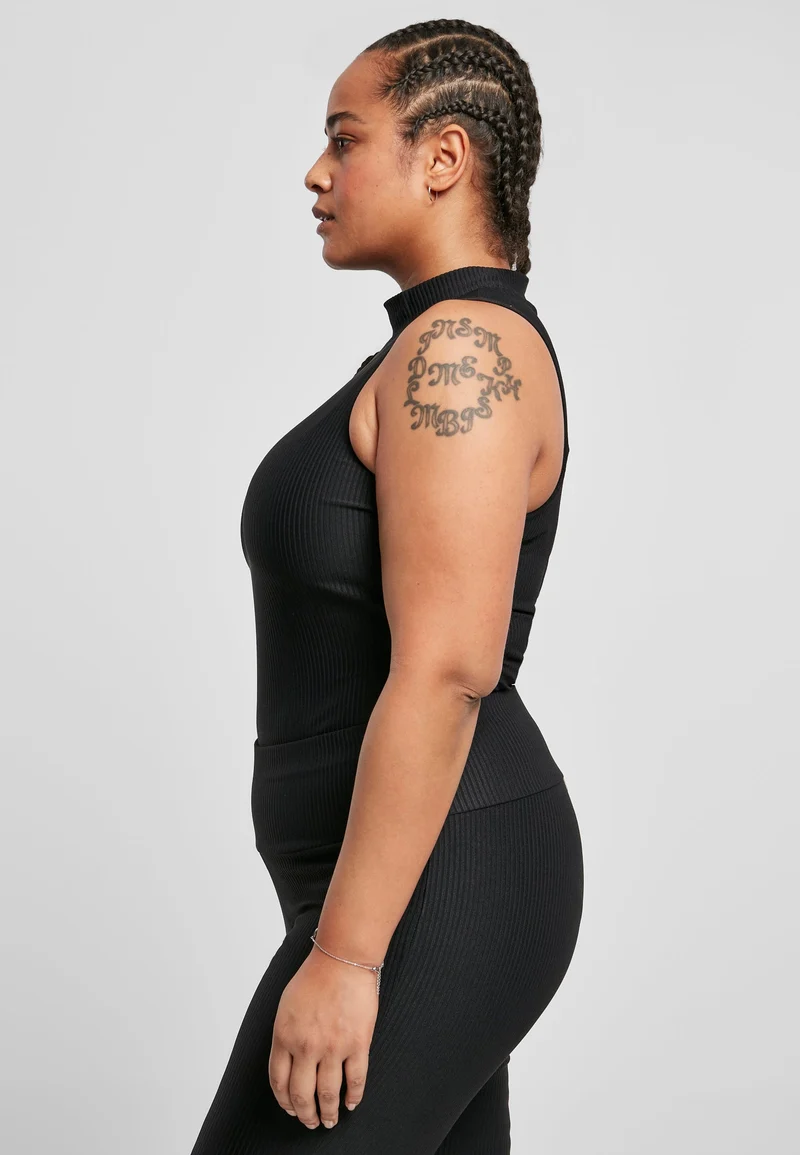 UC Sleeveless Rib Turtleneck Body