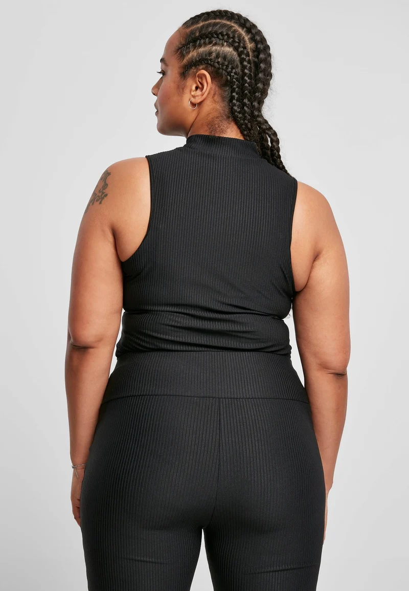 UC Sleeveless Rib Turtleneck Body