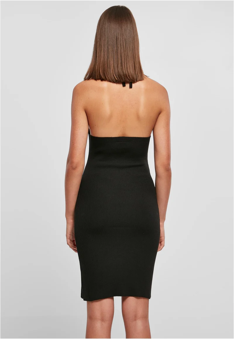 UC Rib Knit Halterneck Dress