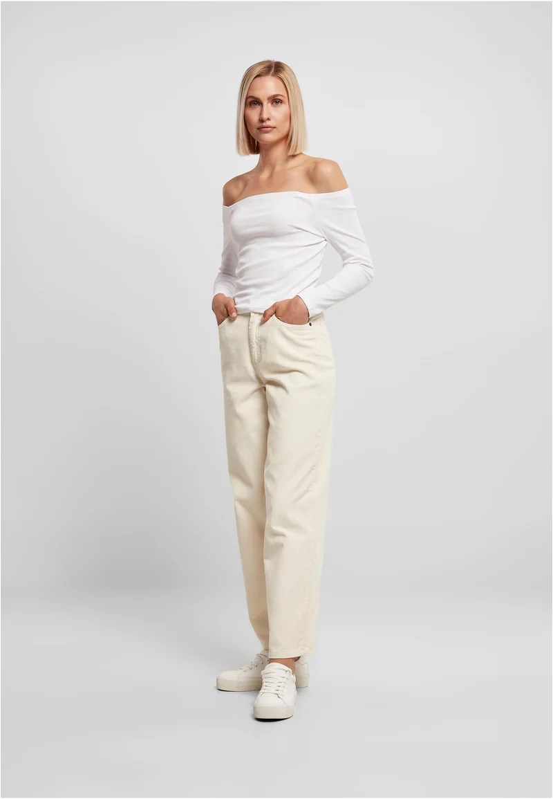 UC Off Shoulder Rib Longsleeve