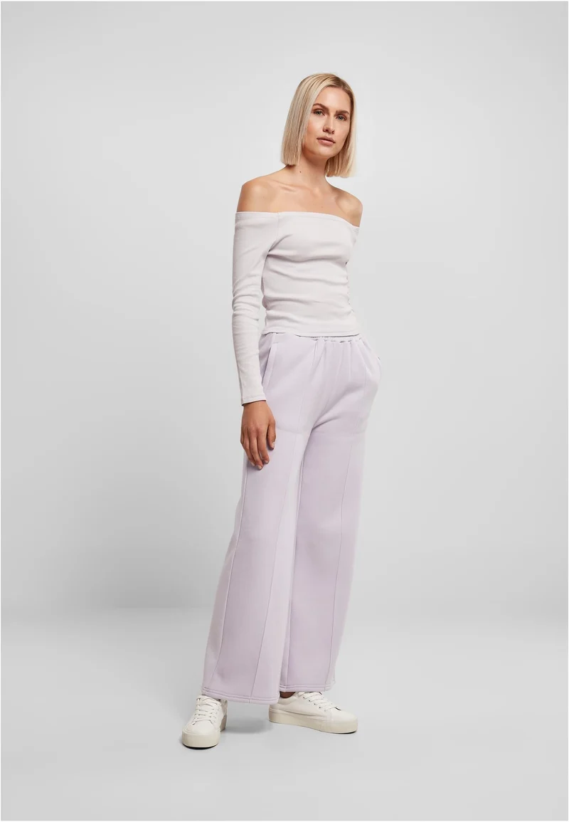 UC Off Shoulder Rib Longsleeve