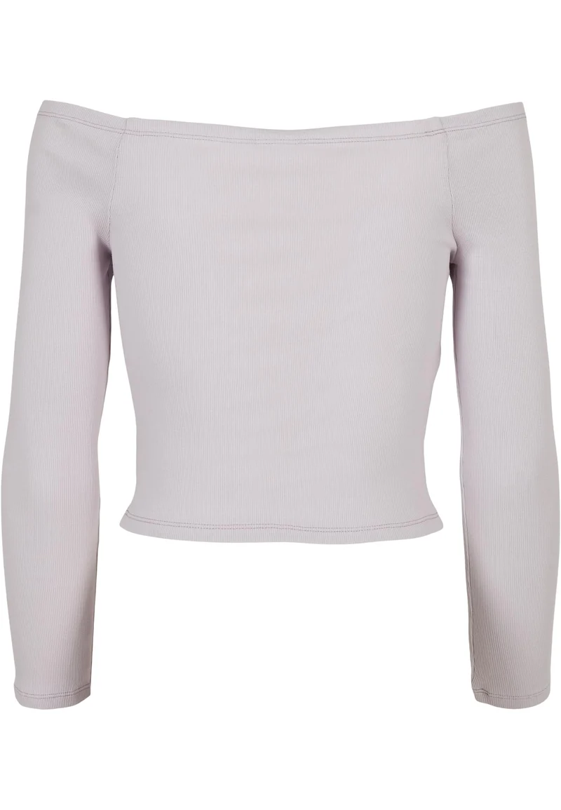UC Off Shoulder Rib Longsleeve
