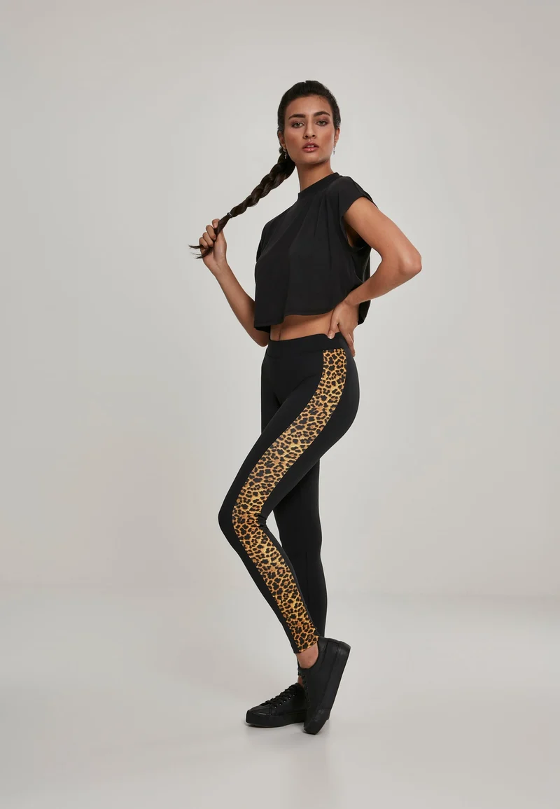 UC Side Striped Pattern Tights