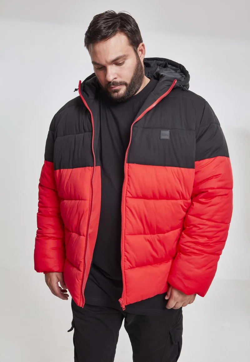 UC Hooded 2-Tone Puffer Jacket