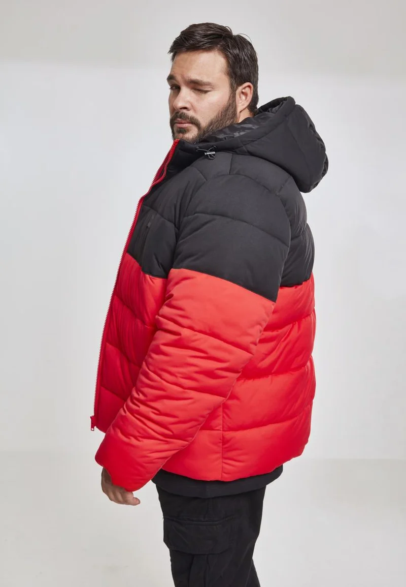 UC Hooded 2-Tone Puffer Jacket