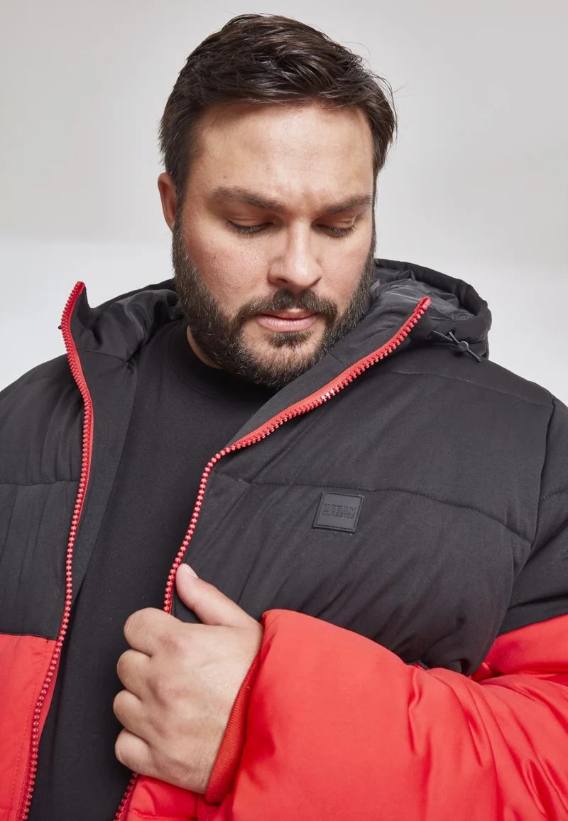 UC Hooded 2-Tone Puffer Jacket