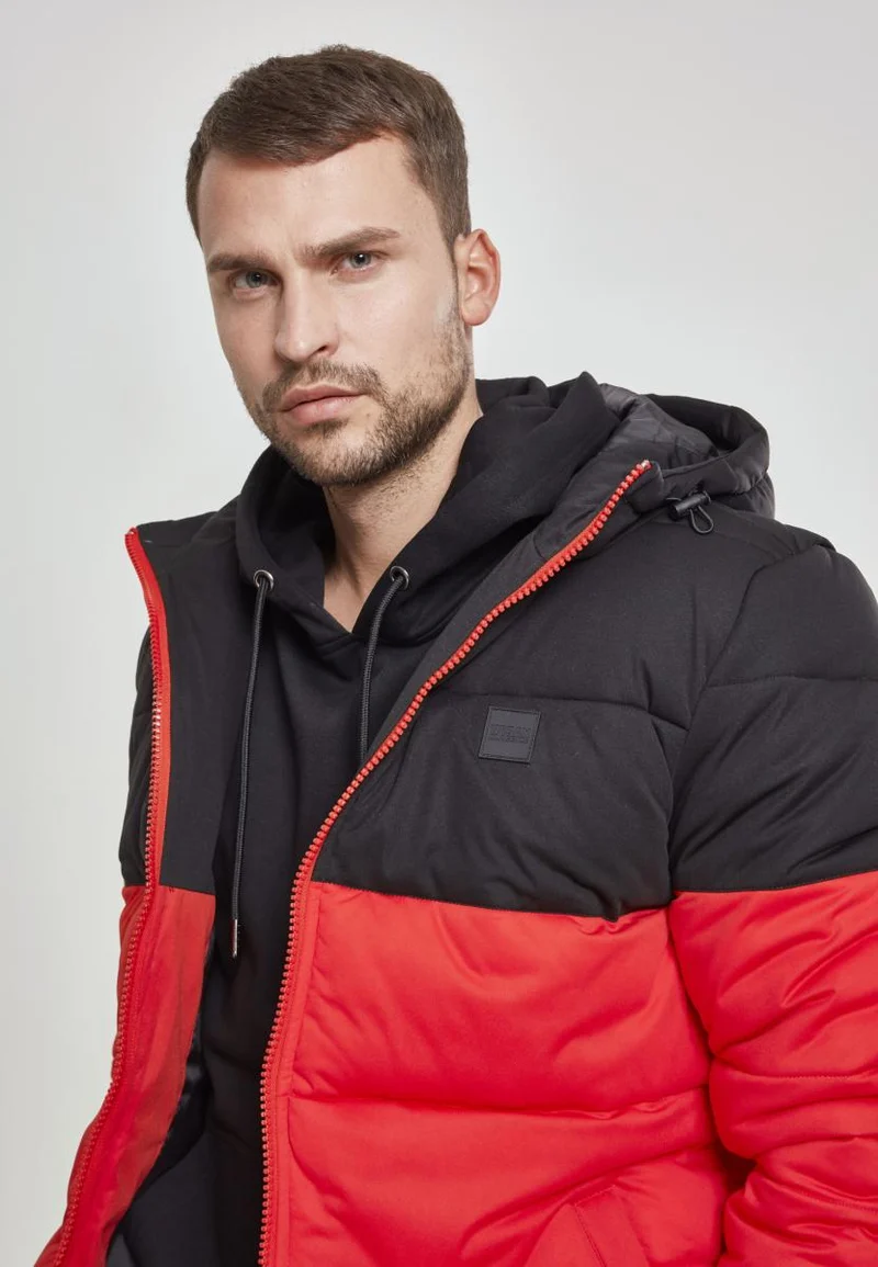 UC Hooded 2-Tone Puffer Jacket