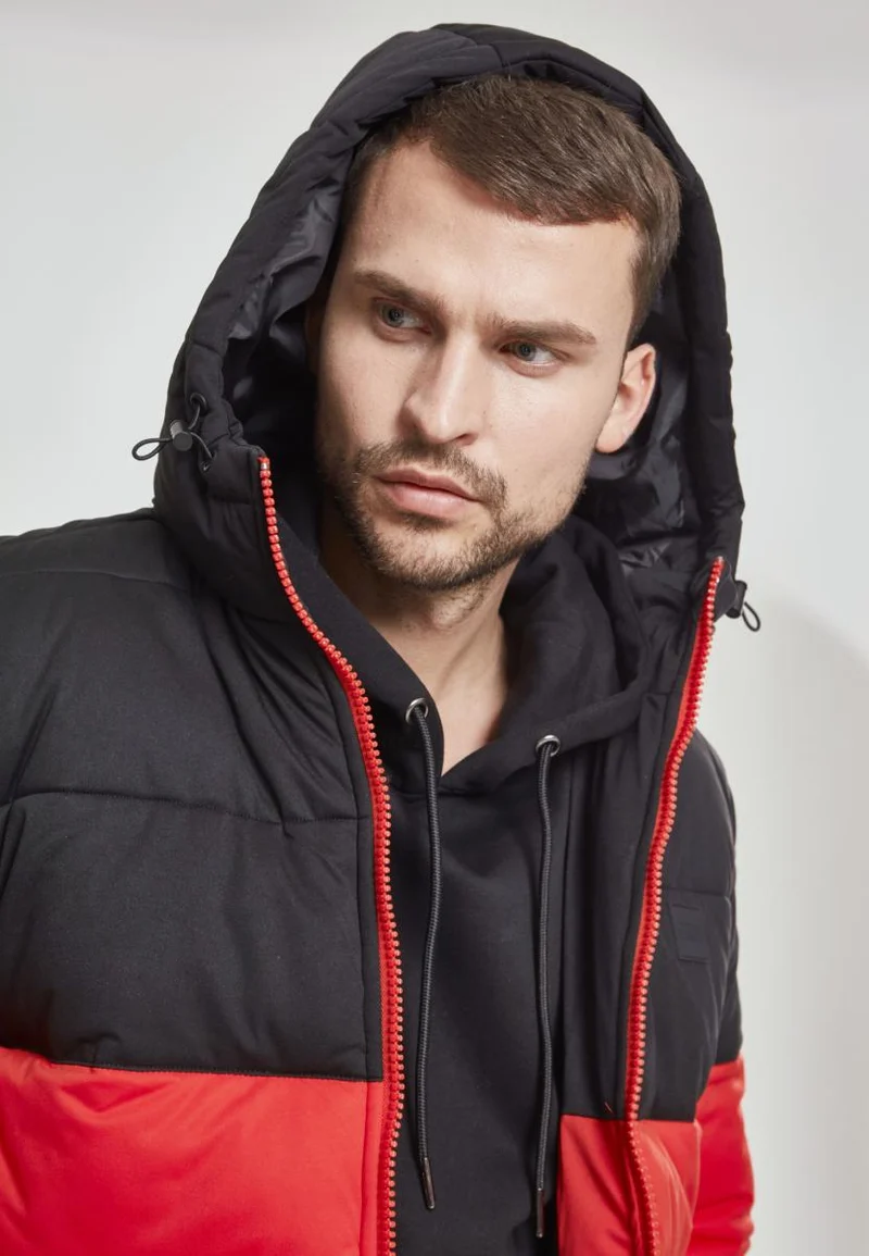 UC Hooded 2-Tone Puffer Jacket