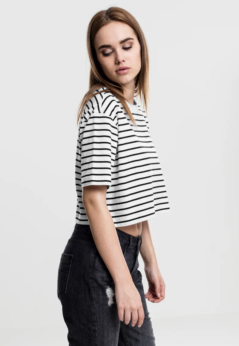 UC Short Striped Oversized Tee