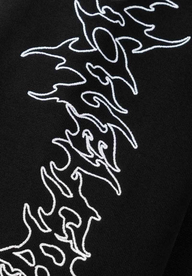 Barb Sleeve Embroidered Pigment-Dyed