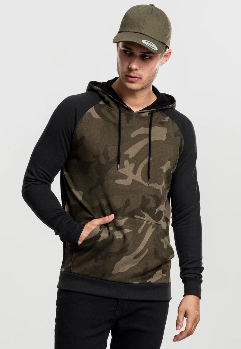UC Camo Contrast Raglan Hoody