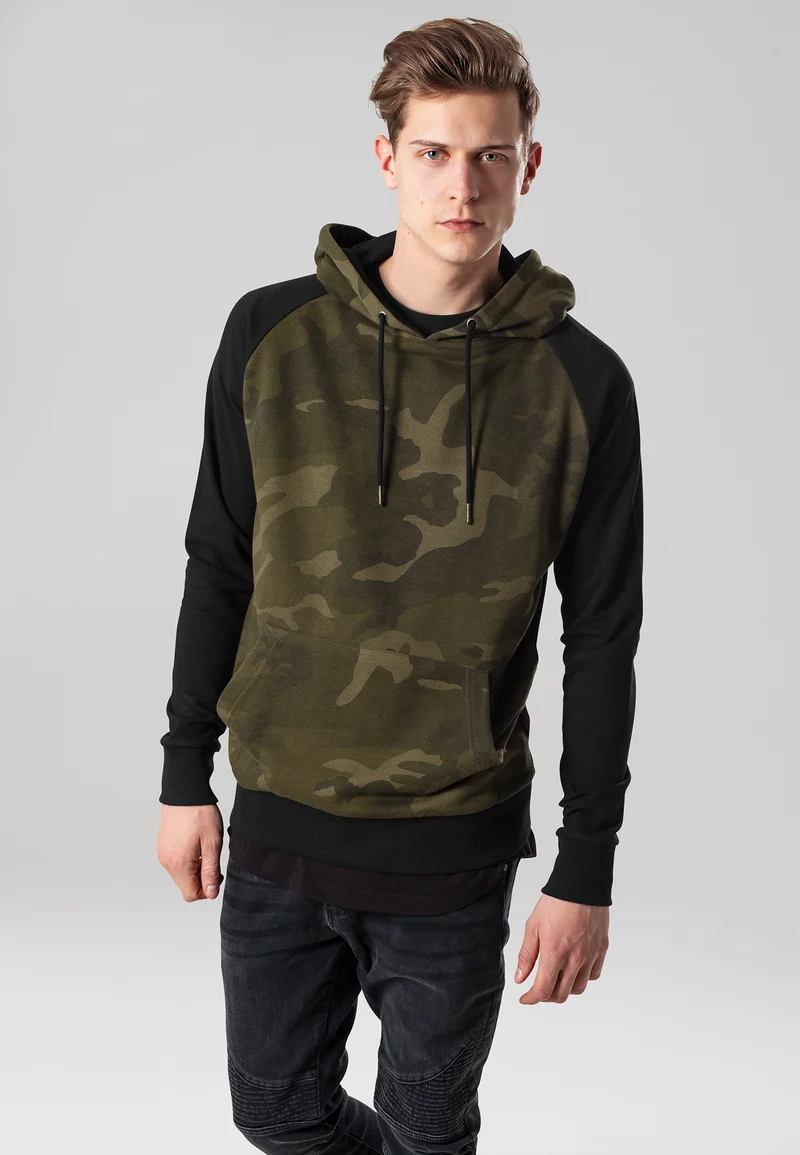 UC Camo Contrast Raglan Hoody
