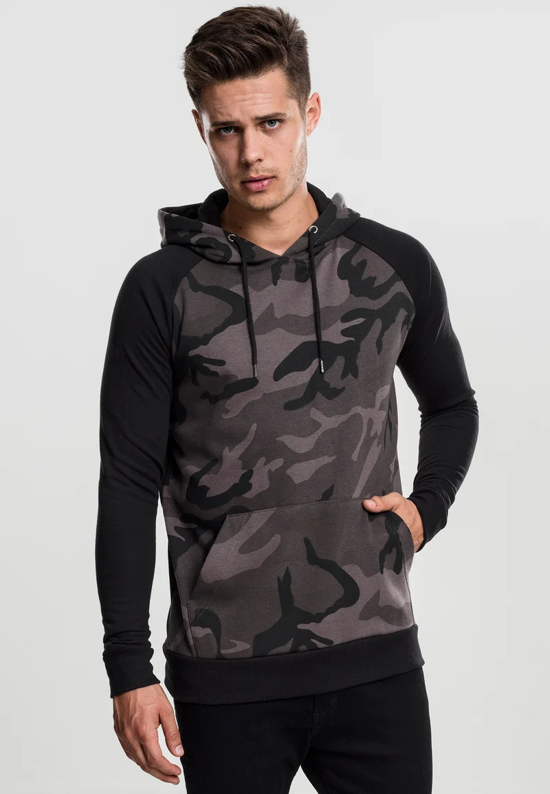 UC Camo Contrast Raglan Hoody