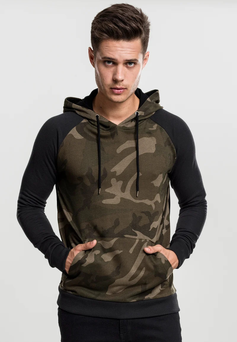 UC Camo Contrast Raglan Hoody