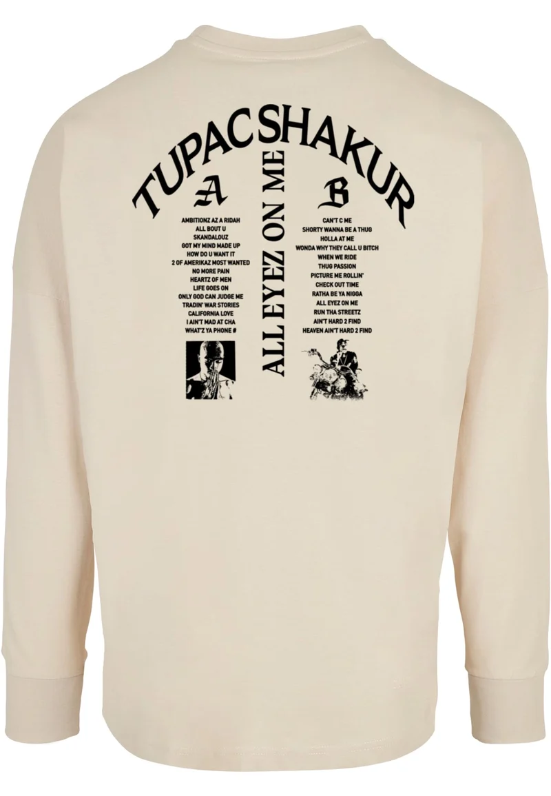 MT 2Pac All Eyez on Me Tracklist Cut On Longsleeve