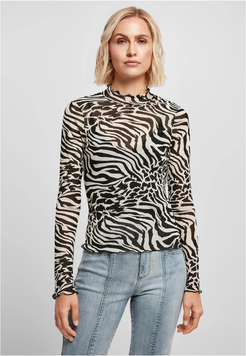 UC AOP Mesh Turtleneck Longsleeve