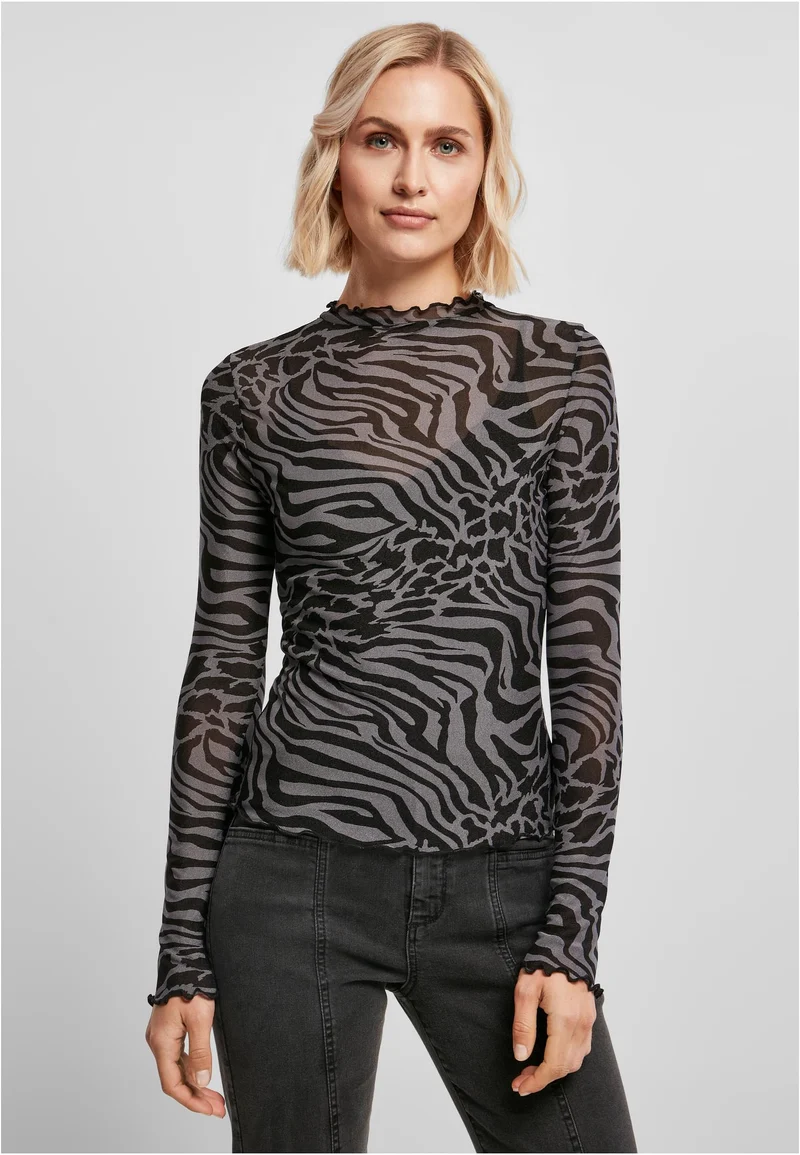 UC AOP Mesh Turtleneck Longsleeve