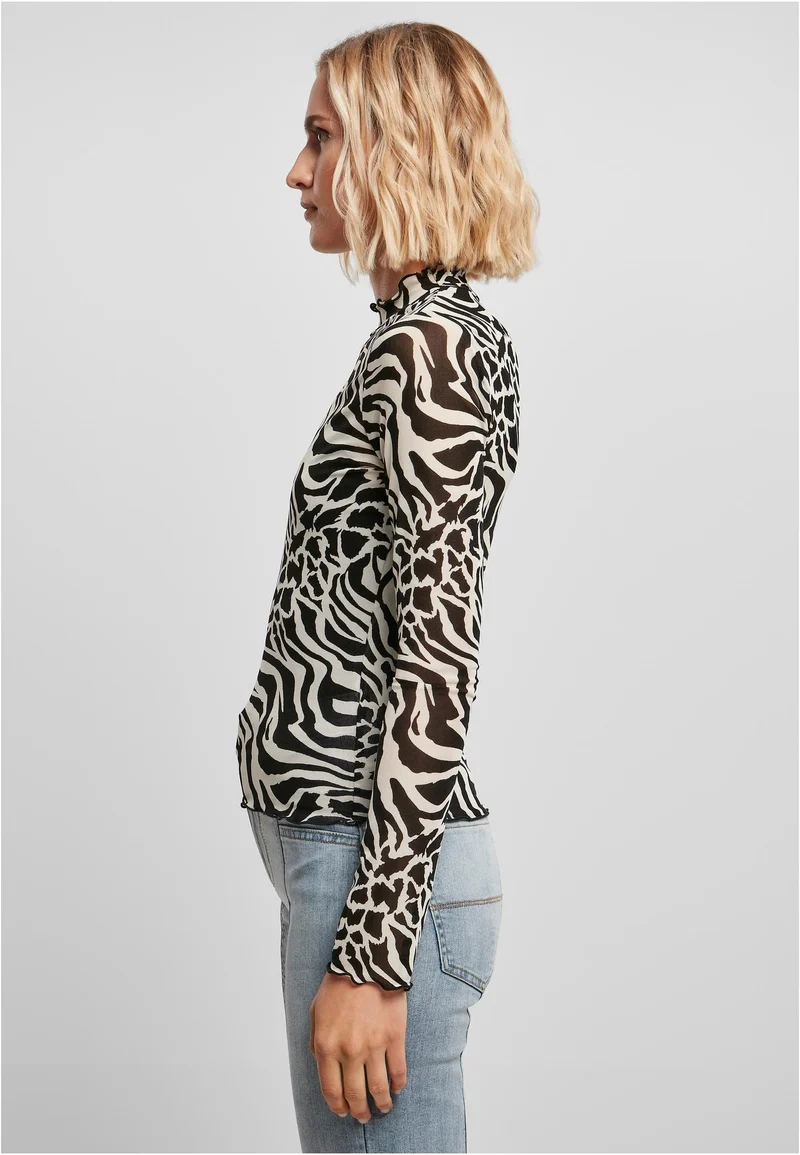 UC AOP Mesh Turtleneck Longsleeve